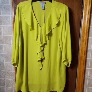 Catherine's 1X 18/20W sheer 3/4 sleeve